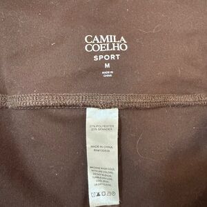 Camila Coelho Sport Chocolate Brown Leggings